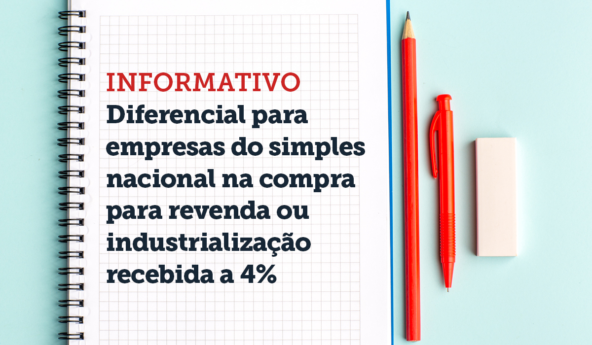 Informação sobre Antecipação de Alíquota